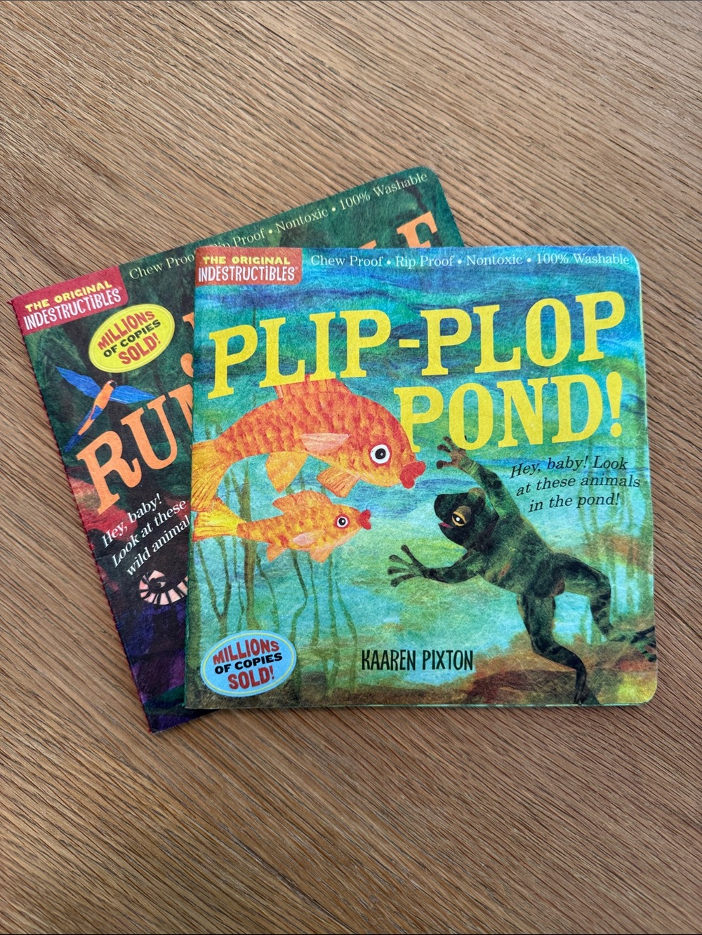 Children's Indestructibles Books - Plip Plop Pond and Jungle Rumble